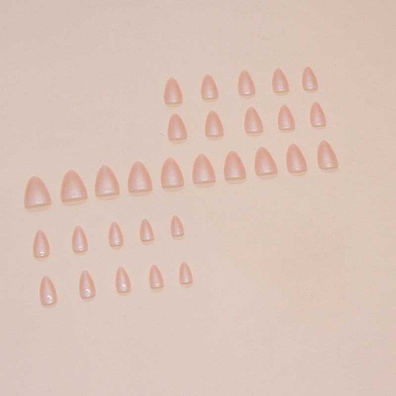 N-111 - Blush Pink - Press On Nail Set Of 24 - Free 24 Pcs Sticker Sheet Included