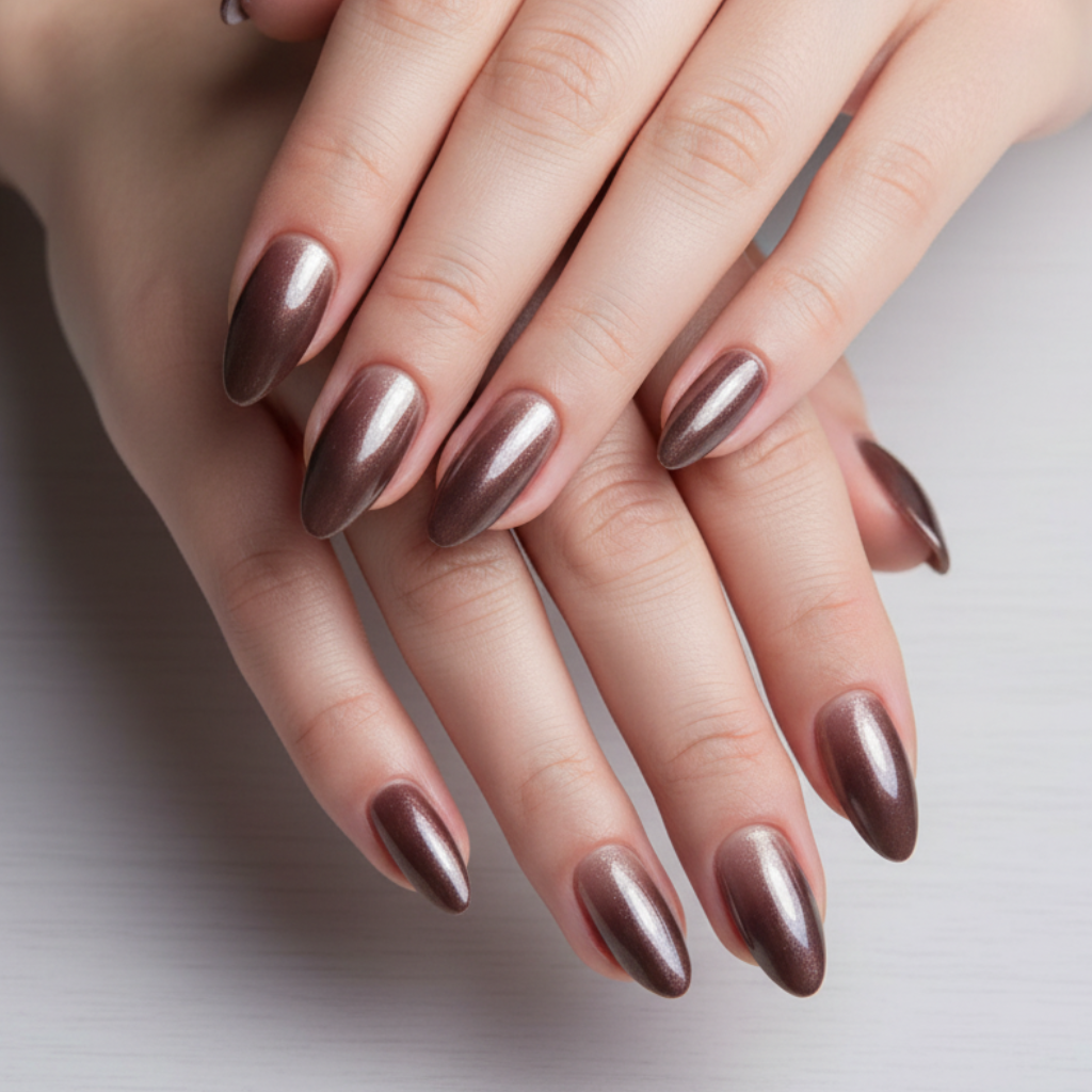 N-345 - Shiny - Press On Nail Set Of 24 - Free Nail Kit Included