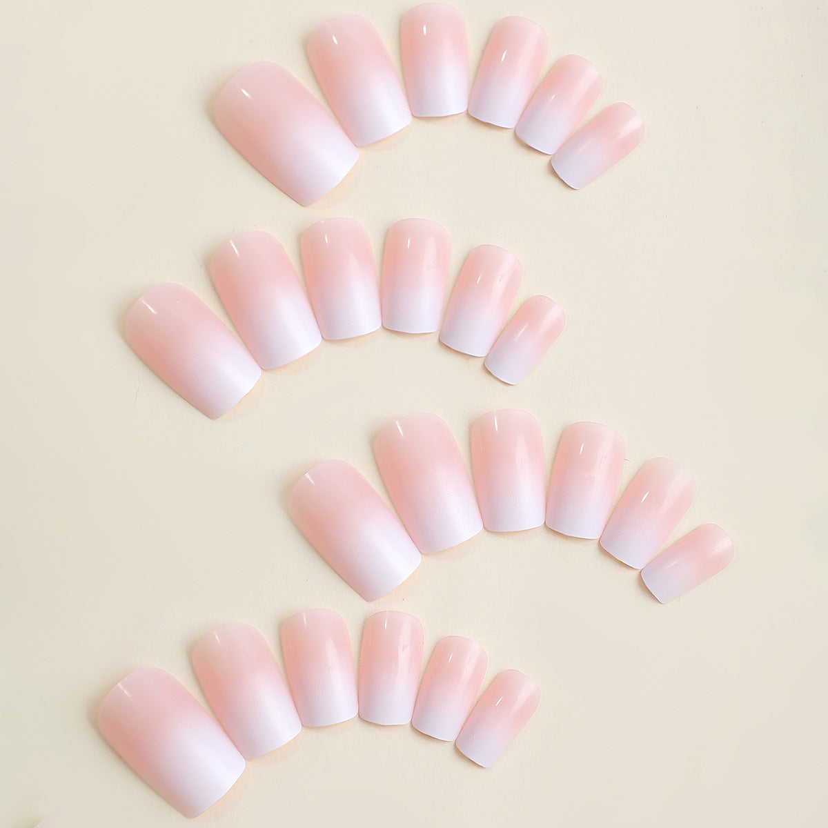 N-213 - Pastel Pink  - Press On Nail Set Of 24 - Free Nail Kit Included