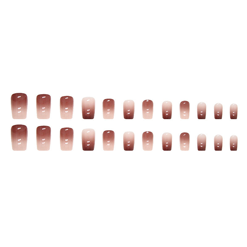 N-172  -  Morandi Pink - Press On Nail Set Of 24 - Free 24 Pcs Sticker Sheet Included
