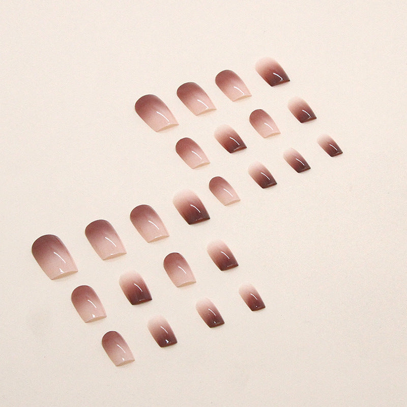 N-172  -  Morandi Pink - Press On Nail Set Of 24 - Free 24 Pcs Sticker Sheet Included