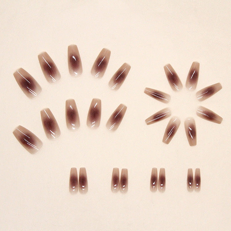 N-266 - Rose Blush - Press On Nail Set Of 24 - Free 24 Pcs Sticker Sheet Included