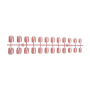 N-342 - Pink & White - Press On Nail Set Of 24 - Free Nail Kit Included