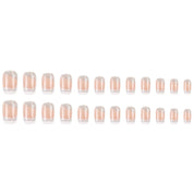 N-316 -Sparkles Pastel - Press On Nail Set Of 24 - Free 24 Pcs Sticker Sheet Included