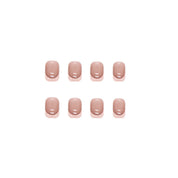 N-105- Rose Pink - Press On Nail Set Of 24 - Free 24 Pcs Sticker Sheet Included