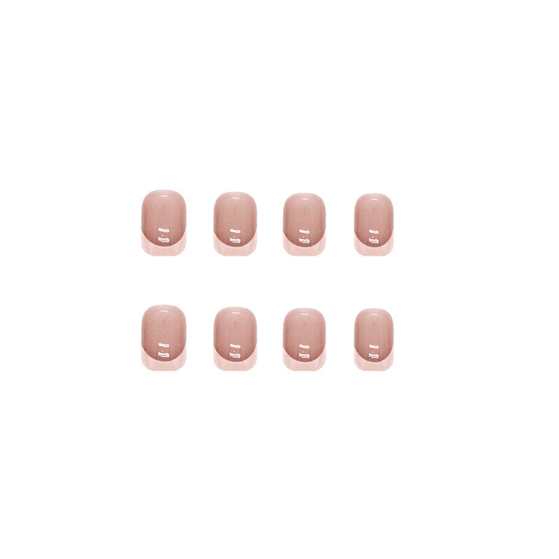 N-105- Rose Pink - Press On Nail Set Of 24 - Free 24 Pcs Sticker Sheet Included