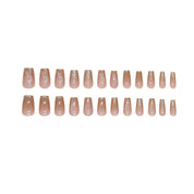 N-170 - Silver Foil Shiny - Press On Nail Set Of 24 - Free 24 Pcs Sticker Sheet Included
