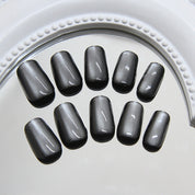 N-299 - Galaxy Starry Sky Night - Press On Nail Set Of 24 - Free 24 Pcs Sticker Sheet Included