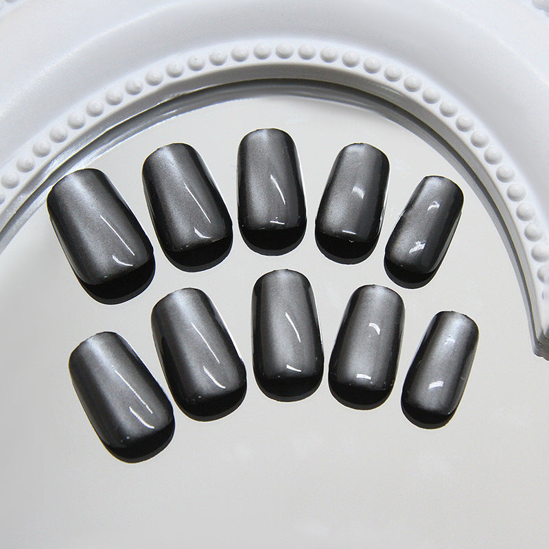N-299 - Galaxy Starry Sky Night - Press On Nail Set Of 24 - Free 24 Pcs Sticker Sheet Included