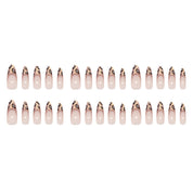 N-267 - Leopard Print Shiny - Press On Nail Set Of 24 - Free 24 Pcs Sticker Sheet Included