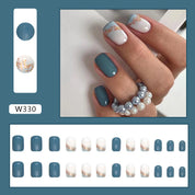 N-310 - Dream  Sty  - Print Press On Nail Set Of 24 - Free 24 Pcs Sticker Sheet Included
