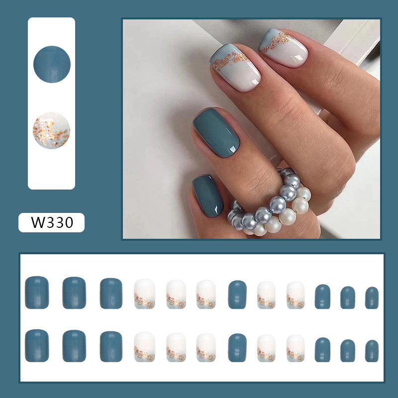 N-310 - Dream  Sty  - Print Press On Nail Set Of 24 - Free 24 Pcs Sticker Sheet Included