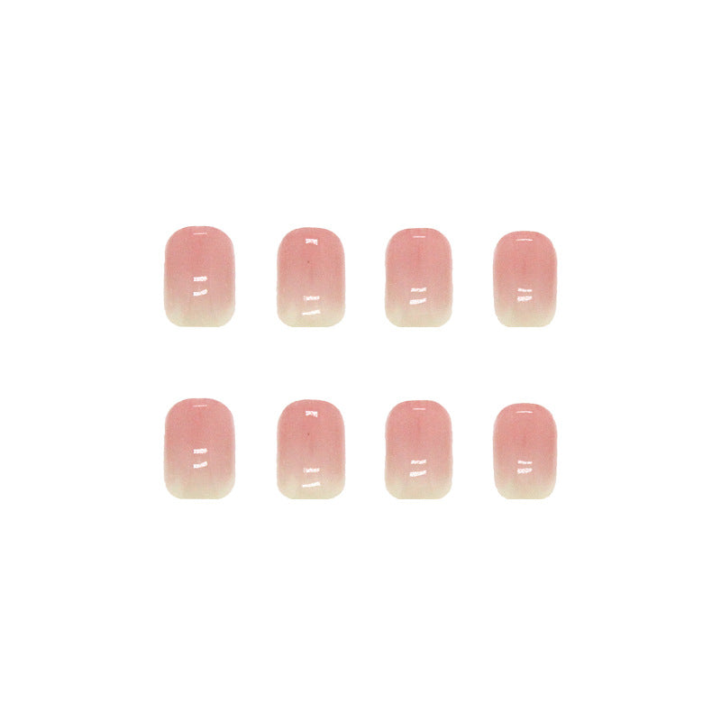 N-223 - Pastel Pink - Press On Nail Set Of 24 - Free 24 Pcs Sticker Sheet Included