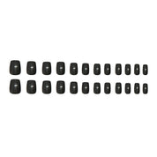 N-299 - Galaxy Starry Sky Night - Press On Nail Set Of 24 - Free 24 Pcs Sticker Sheet Included