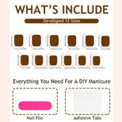 N-342 - Pink & White - Press On Nail Set Of 24 - Free Nail Kit Included