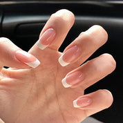 N-112 - Shiny Blush Pink - Press On Nail Set Of 24 - Free 24 Pcs Sticker Sheet Included