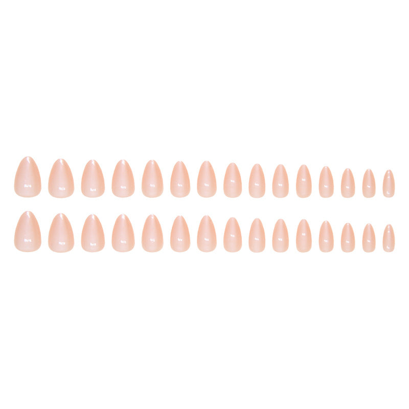 N-111 - Blush Pink - Press On Nail Set Of 24 - Free 24 Pcs Sticker Sheet Included